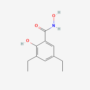 molecular formula C11H15NO3 B13954203 3,5-diethyl-N,2-dihydroxybenzamide CAS No. 349392-84-3