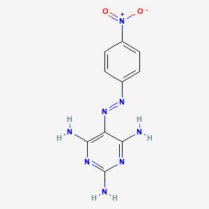 molecular formula C10H10N8O2 B13954215 5-(p-Nitrophenylazo)-2,4,6-triaminopyrimidine CAS No. 38522-19-9