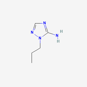 molecular formula C5H10N4 B13954270 1H-1,2,4-Triazol-5-amine, 1-propyl- CAS No. 58661-96-4