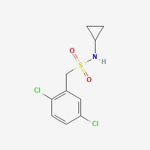 molecular formula C10H11Cl2NO2S B13954291 N-cyclopropyl-1-(2,5-dichlorophenyl)methanesulfonamide 