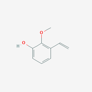 molecular formula C9H10O2 B13954301 3-Ethenyl-2-methoxyphenol CAS No. 33907-13-0