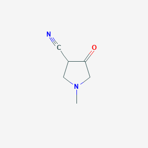 molecular formula C6H8N2O B13954303 1-Methyl-4-oxopyrrolidine-3-carbonitrile 