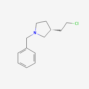 molecular formula C13H18ClN B13954315 (R)-1-benzyl-3-(2-chloroethyl)pyrrolidine 