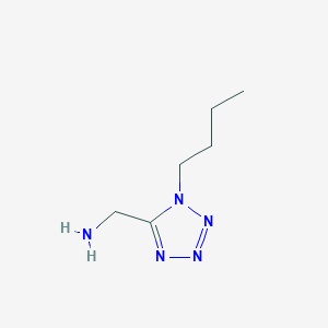 molecular formula C6H13N5 B1395432 (1-butyl-1H-1,2,3,4-tetrazol-5-yl)methanamine CAS No. 1267178-40-4
