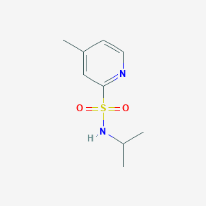 molecular formula C9H14N2O2S B13954328 N-isopropyl-4-methylpyridine-2-sulfonamide 
