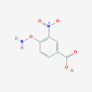 molecular formula C7H6N2O5 B13954350 4-(Aminooxy)-3-nitrobenzoic acid CAS No. 94832-40-3