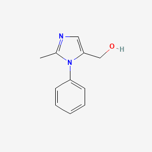 molecular formula C11H12N2O B1395436 (2-methyl-1-phenyl-1H-imidazol-5-yl)methanol CAS No. 1354962-56-3
