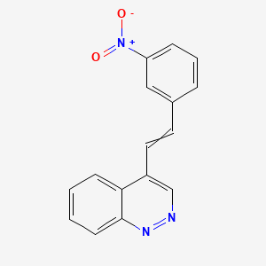 molecular formula C16H11N3O2 B13954385 4-(m-Nitrostyryl)cinnoline CAS No. 60246-14-2