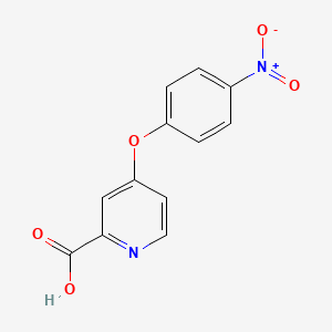 molecular formula C12H8N2O5 B1395440 4-(4-Nitrophenoxy)pyridine-2-carboxylic acid CAS No. 1184827-15-3