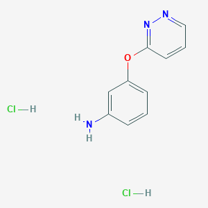 molecular formula C10H11Cl2N3O B1395441 3-(Pyridazin-3-yloxy)aniline dihydrochloride CAS No. 1354963-59-9
