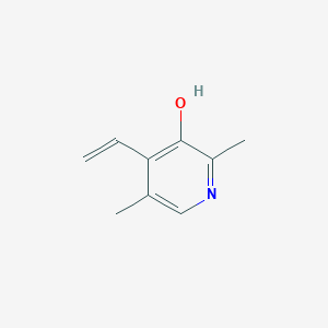 molecular formula C9H11NO B13954415 4-Ethenyl-2,5-dimethylpyridin-3-ol CAS No. 758630-41-0