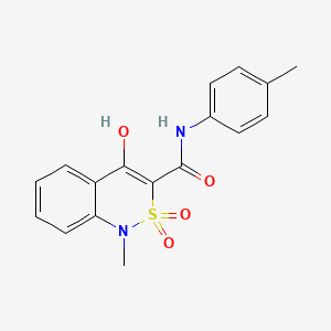 molecular formula C17H16N2O4S B1395443 4-hydroxy-1-methyl-N-(4-methylphenyl)-2,2-dioxo-1,2-dihydro-2lambda~6~,1-benzothiazine-3-carboxamide CAS No. 36881-73-9