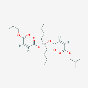 molecular formula C24H40O8Sn B13954465 Isobutyl (Z,Z)-10,10-dibutyl-2-methyl-5,8,12-trioxo-4,9,11-trioxa-10-stannapentadeca-6,13-dien-15-oate CAS No. 59571-08-3