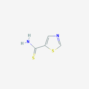 molecular formula C4H4N2S2 B1395450 Thiazole-5-carbothioamide CAS No. 409110-07-2