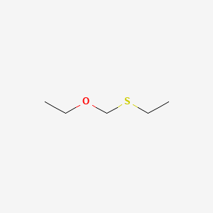 molecular formula C5H12OS B13954520 Ethane, [(ethoxymethyl)thio]- CAS No. 54699-20-6