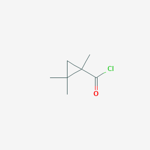 molecular formula C7H11ClO B13954527 1,2,2-Trimethylcyclopropane-1-carbonyl chloride CAS No. 98431-01-7
