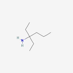 molecular formula C8H19N B13954528 3-Hexanamine, 3-ethyl- CAS No. 56667-17-5