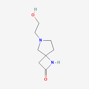 molecular formula C8H14N2O2 B13954530 6-(2-Hydroxyethyl)-1,6-diazaspiro[3.4]octan-2-one 