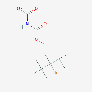 molecular formula C13H23BrNO4- B13954538 N-(3-bromo-3-tert-butyl-4,4-dimethylpentoxy)carbonylcarbamate 