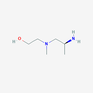 molecular formula C6H16N2O B13954546 2-{[(2S)-2-Aminopropyl](methyl)amino}ethan-1-ol CAS No. 74245-27-5