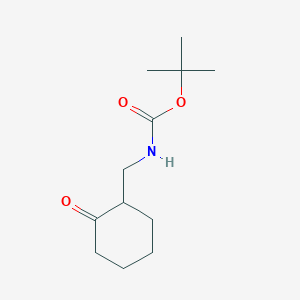 molecular formula C12H21NO3 B1395456 tert-butyl N-[(2-oxocyclohexyl)methyl]carbamate CAS No. 477584-15-9