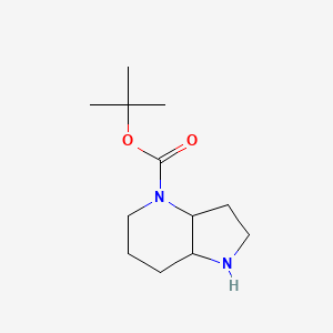 molecular formula C12H22N2O2 B1395457 Tert-butyl octahydro-1H-pyrrolo[3,2-B]pyridine-4-carboxylate CAS No. 1211583-65-1