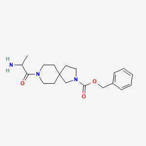 molecular formula C19H27N3O3 B13954576 Benzyl 8-(2-aminopropanoyl)-2,8-diazaspiro[4.5]decane-2-carboxylate 