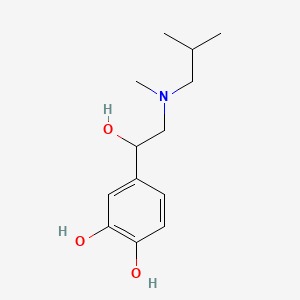molecular formula C13H21NO3 B13954594 Isobutyladrenaline CAS No. 63905-43-1