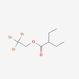 molecular formula C8H13Br3O2 B13954611 Butyric acid, 2-ethyl-, 2,2,2-tribromoethyl ester CAS No. 63867-17-4
