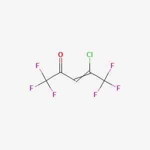molecular formula C5HClF6O B13954617 3-Penten-2-one, 4-chloro-1,1,1,5,5,5-hexafluoro- CAS No. 56666-71-8
