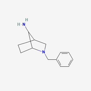 molecular formula C13H18N2 B1395463 2-Benzyl-2-azabicyclo[2.2.1]heptan-7-amine CAS No. 951393-79-6