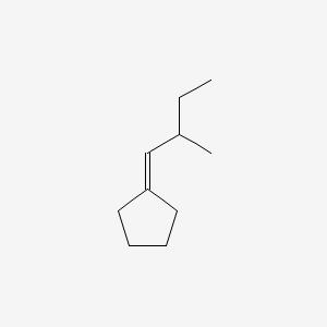 molecular formula C10H18 B13954633 (2-Methylbutylidene)cyclopentane CAS No. 53366-54-4