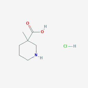 molecular formula C7H14ClNO2 B1395464 3-Methylpiperidine-3-carboxylic acid hydrochloride CAS No. 116140-22-8