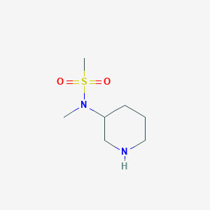 molecular formula C7H16N2O2S B1395465 N-Methyl-N-(piperidin-3-YL)methanesulfonamide CAS No. 1179970-60-5