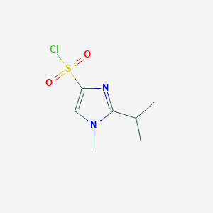 molecular formula C7H11ClN2O2S B1395467 1-methyl-2-(propan-2-yl)-1H-imidazole-4-sulfonyl chloride CAS No. 1340300-24-4