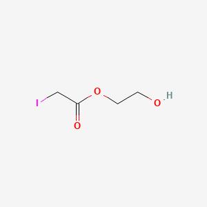molecular formula C4H7IO3 B13954697 Acetic acid, iodo-, 2-hydroxyethyl ester CAS No. 63906-36-5
