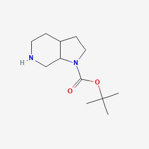 molecular formula C12H22N2O2 B1395470 Tert-butyl octahydro-1H-pyrrolo[2,3-C]pyridine-1-carboxylate CAS No. 949559-11-9