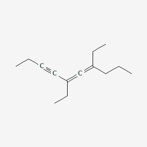 molecular formula C14H22 B13954708 5,6-Decadien-3-yne, 5,7-diethyl- CAS No. 61227-89-2