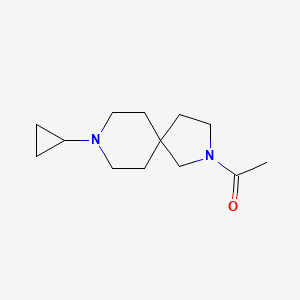 molecular formula C13H22N2O B13954710 1-(8-Cyclopropyl-2,8-diazaspiro[4.5]decan-2-yl)ethanone 