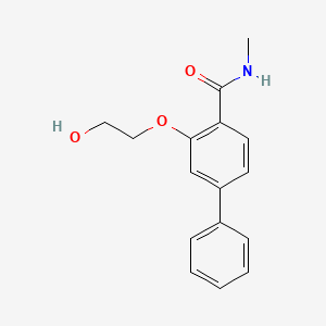 molecular formula C16H17NO3 B13954711 2-(2-hydroxyethoxy)-N-methyl-4-phenylbenzamide CAS No. 63906-80-9