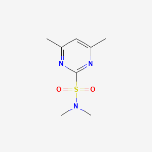 molecular formula C8H13N3O2S B13954719 N,N,4,6-tetramethylpyrimidine-2-sulfonamide 