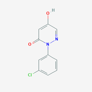 molecular formula C10H7ClN2O2 B1395472 2-(3-chlorophenyl)-5-hydroxy-3(2H)-pyridazinone CAS No. 383147-07-7