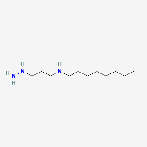 molecular formula C11H27N3 B13954743 Hydrazine, N-(3-(octylamino)propyl)- CAS No. 63884-39-9