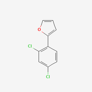 molecular formula C10H6Cl2O B13954755 2-(2,4-Dichlorophenyl)furan CAS No. 38527-61-6