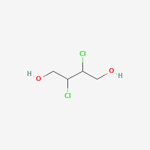 molecular formula C4H8Cl2O2 B13954760 dl-2,3-Dichloro-1,4-butanediol CAS No. 63783-49-3