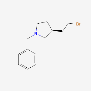 molecular formula C13H18BrN B13954761 (S)-1-benzyl-3-(2-bromoethyl)pyrrolidine 