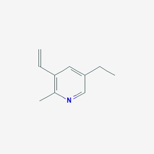 molecular formula C10H13N B13954826 3-Ethenyl-5-ethyl-2-methylpyridine CAS No. 337957-83-2