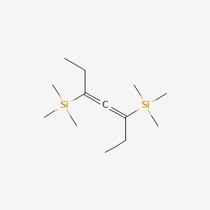 molecular formula C13H28Si2 B13954848 3,5-Bis(trimethylsilyl)-3,4-heptadiene CAS No. 61227-92-7
