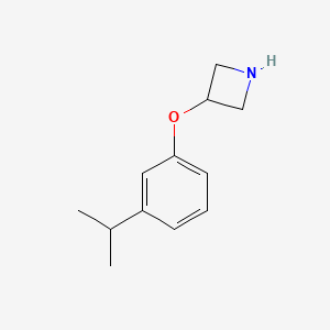 molecular formula C12H17NO B1395488 3-(3-Isopropylphenoxy)azetidine CAS No. 1219982-18-9