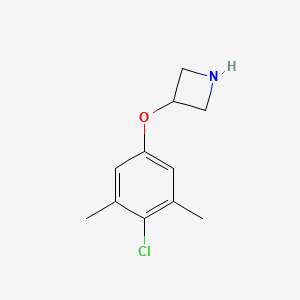 molecular formula C11H14ClNO B1395489 3-(4-Chloro-3,5-dimethylphenoxy)azetidine CAS No. 1219977-05-5